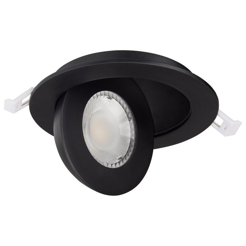 4" Ultra Slim Selectable CCT New Construction LED Canless Recessed Lighting Kit, Black
