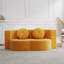 Canapé-lit pliant avec coussin, canapé-lit simple, causeuse de plancher et futon, canapé-lit pliant en mousse pour le salon, les invités, le bureau, l’appartement, aucun assemblage requis, jaune-1172718809