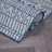 Jezeniah Southwestern Blue / Cream Indoor & Outdoor Area Rug-1851173657