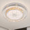 20" Modern Flower Crystal Dimmable Ceiling Light Fixture With Remote Control