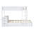 Twin-Over-Twin Bunk Bed With Twin Size Trundle, Storage And Desk, White-2124890171-2124890164