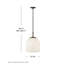 Luminaire suspendu 1 lumière Elsmere-88410803