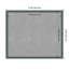 Tableau magnétique encadré gris sarcelle recyclé-101932491