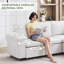 Fauteuil en chenille rembourré l 37,8 po-1607582664