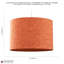 20cm H Linen Drum Lamp Shade ( Screw On )-691593795