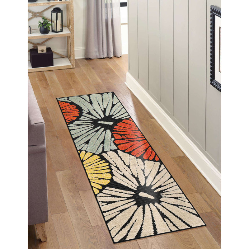 Tapis Bungalow Rose Cabana Caimin, Tapis de couloir 2 pi x 6 pi 1 po