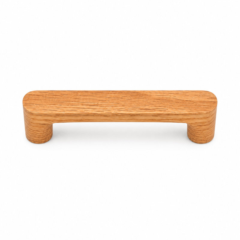 Poignée en bois massif, 3", Oak