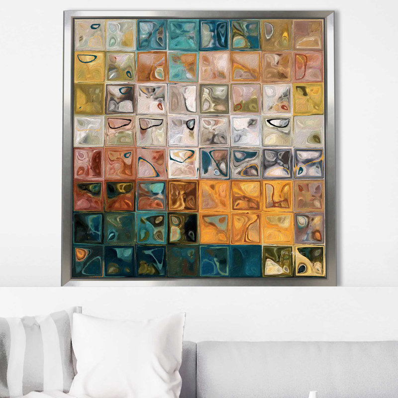 2 Peter 1: 4 Precious Promises par Mark Lawrence - Peinture, Cadre flottant argent, H 21,5 po x l 21,5 po x P 2 po