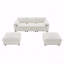 Canapé modulaire Basic, canapé modulaire en chenille avec poches de rangement, ensemble de canapé en U à 5 places avec coussins décoratifs, combinaison libre, canapé Cloud moderne avec 2 repose-pieds mobiles-1029328904