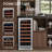 15 In. 33-bottles Single Zone Built-in Wine Refrigerator Fast Cooling Compressor Fridge With Frost-free Touch Panel  -124568572