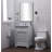 Closter 24 " W Freestanding Standard Free Standing 1 Single With Genuine Marble Top-1975826957