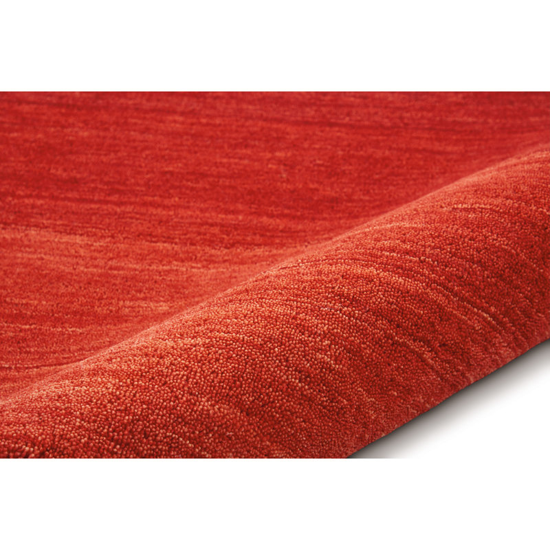 Solid Colour Wool Hand Woven Area Rug, Runner 69 x 229cm
