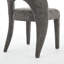 Chaises de salle à manger grises en chenille grises de 2 pièces, design contemporain, évidé, chambre ou pièce d'intérieur, structure de cadre en fer, sièges confortables, capacité de charge de 300 livres, performance à coût élevé, facile-329780228