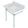 Marble Rectangle Widespread Console Bathroom Sink with Overflow