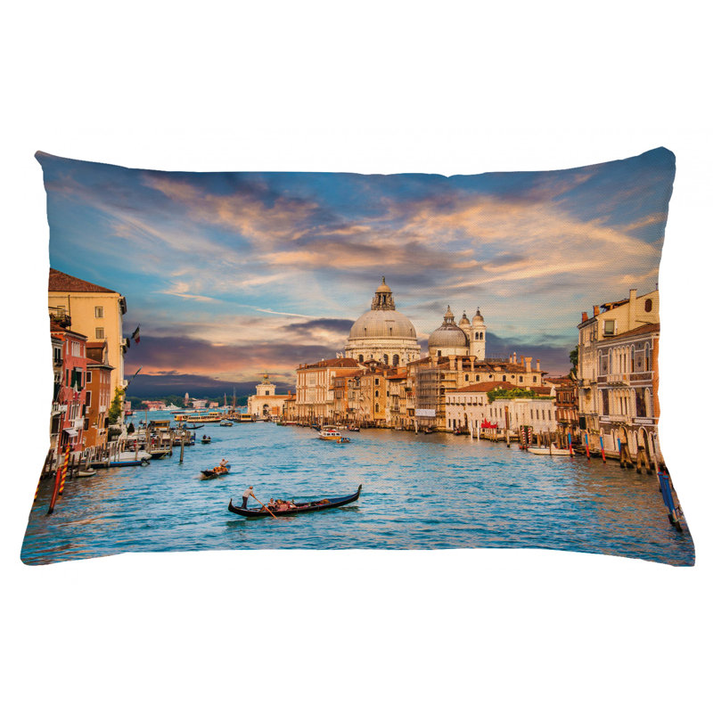 Housse de coussin lombaire intérieur/extérieur venice, 16 po x 26 po