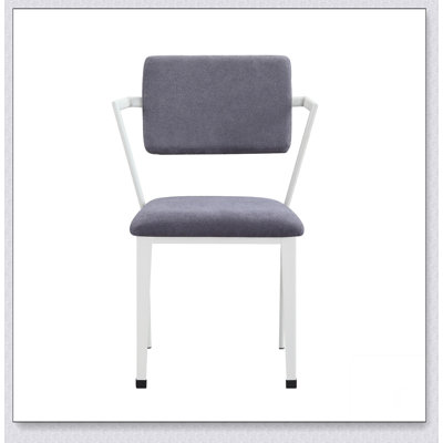 Chaise de bureau en métal avec coussin rembourré