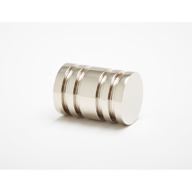 Reveal Cylindrical Knob, Polished Nickel