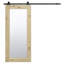 Wyalusing Oak Wood Sliding Barn Door Mirror-1583565732-1583565733