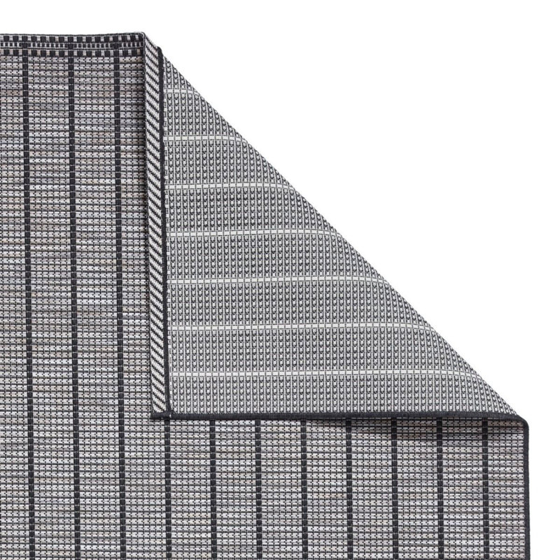 Egmund Rectangle Striped Flokati Indoor / Outdoor, Rectangle 160 x 230cm