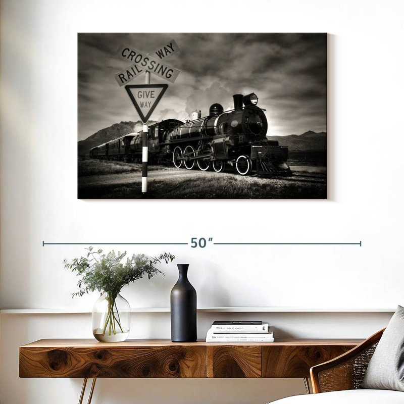 Mehar Rail Crossing, 26" H x 39" W