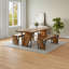Ensemble de table de salle à manger 3 pièces pour 6 à 8 personnes, table de cuisine rectangulaire de 70,8 po avec 2 bancs pour coin-repas et mobilier de salle à manger