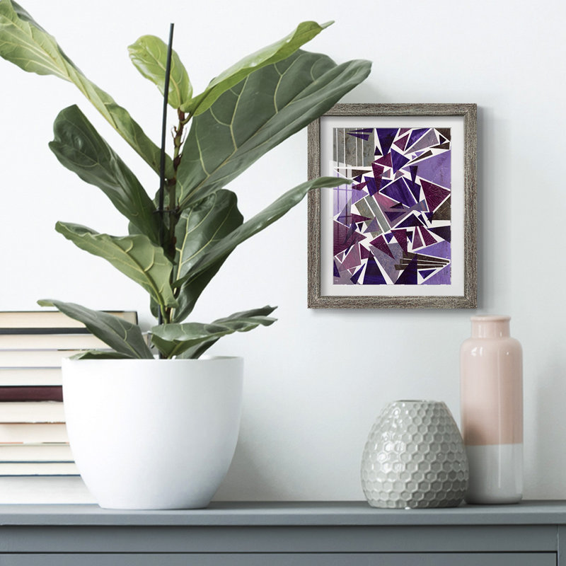 «Purple Dream I», reproduction encadrée, Vieilli, H 28,5 po x l 20,5 po