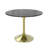 Kostadinka 36" Round Dining Table with Sintered Stone Top and Gold Steel Pedestal Base Kitchen Table Seats 2-4 Person-1735156826-1701855209