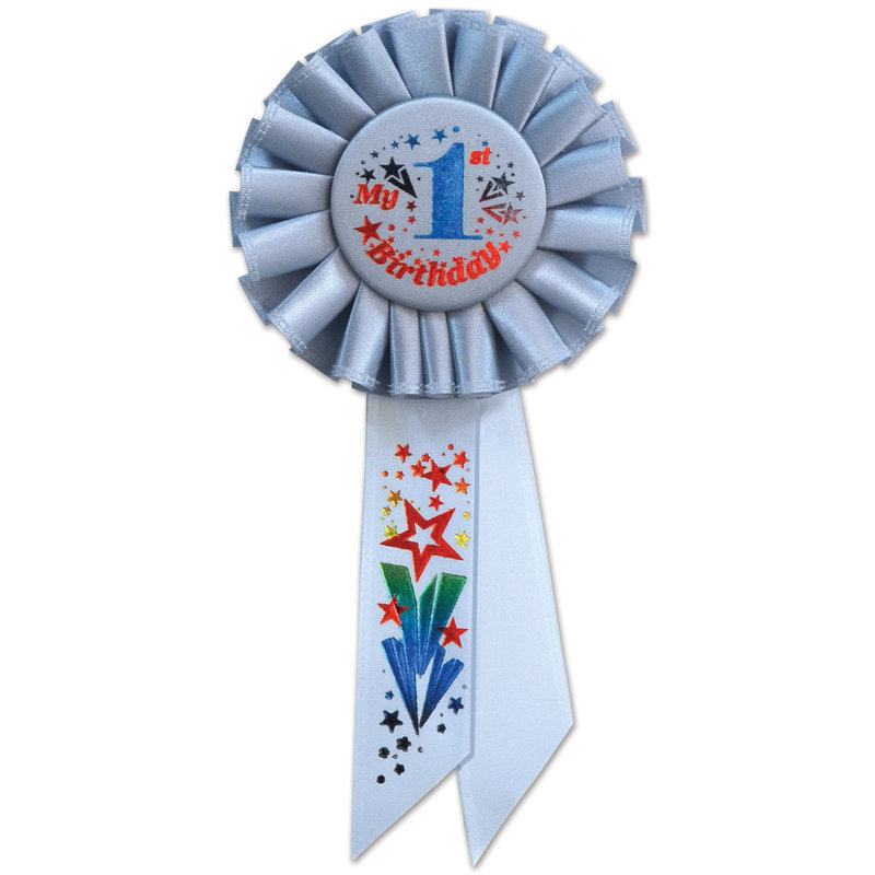 Ma «1ère» rosette d'anniversaire, Bleu
