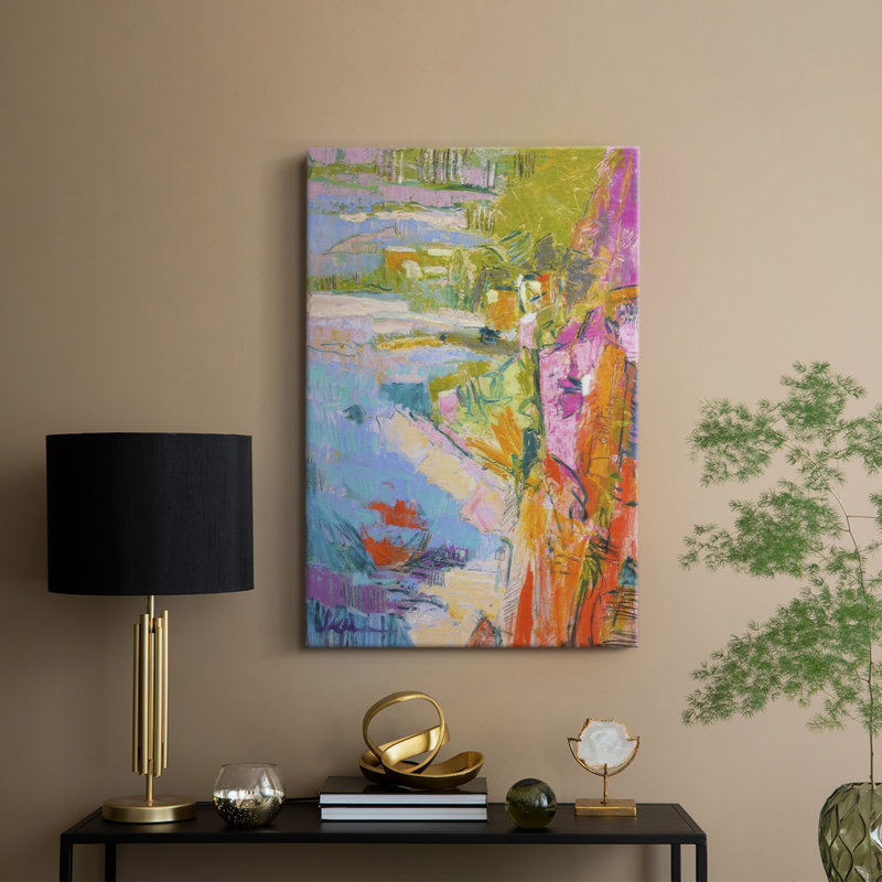 Escapade I -Galerie enveloppée Cavas, H 18 po x l 12 po