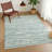 Machine Washable Indoor/Outdoor Chantille ACN2907 Striped Rug-724074928-724074929