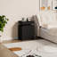 Table de chevet de style moderne H 26,8 po avec 3 tiroirs, station de charge et lumières DEL pour la chambre à coucher  -1272455594-1226883347