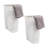 Slim Laundry Hamper, 40 Liter Capacity, Hinged Lid, 2 Pack-81245422-112438265