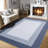 Modern Striped Bordered Printed (Not Woven)Rugs for Living Room Bedroom Decor Washable Low Pile Laundry Runner Rug Simple Neutral Carpet for Office Home Decor-1664814698