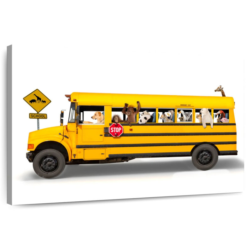 School Bus, 8" H x 12" W