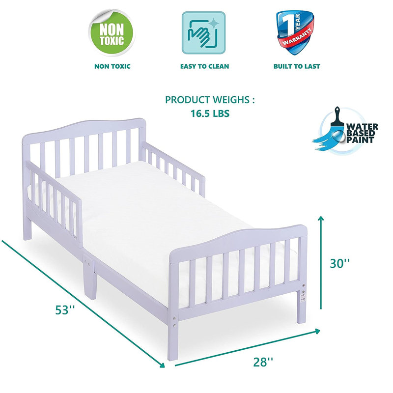 Hartmunn Kids Toddler Bed Toddler Beds, Lavender Ice