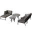 5 Person Garden Lounge Set With Cushions And Coffee Table-1601145960