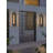 Black Modern Outdoor Led Wall Sconce-389196529