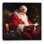 «Santa in Warm Candle Glow», art mural sur toile tendue