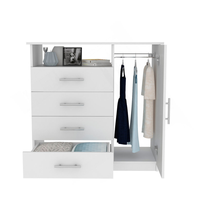 Commode Beaufort, chambre à coucher, blanc, Blanc
