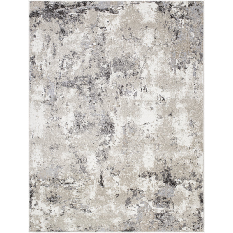 Abstract Indoor Rug, Rectangle 6'7" x 9'