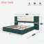 Lit plateforme tapissier avec tablettes-742419364-742419367