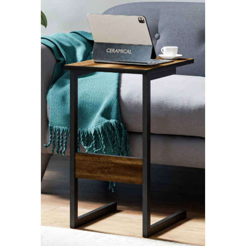 Abriele Computer Desk, Medium wood