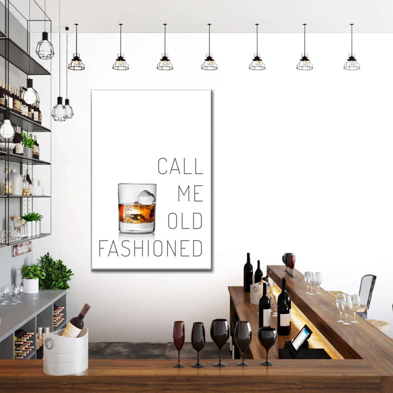 «Old Fashioned Whiskey» sur toile, H 48 po x l 32 po