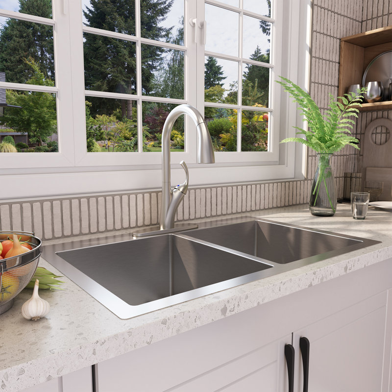 Robinet de cuisine Boyel Living, Nickel brossé