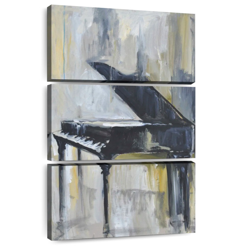 Abarca Piano In Gold I, 57" H x 36" W
