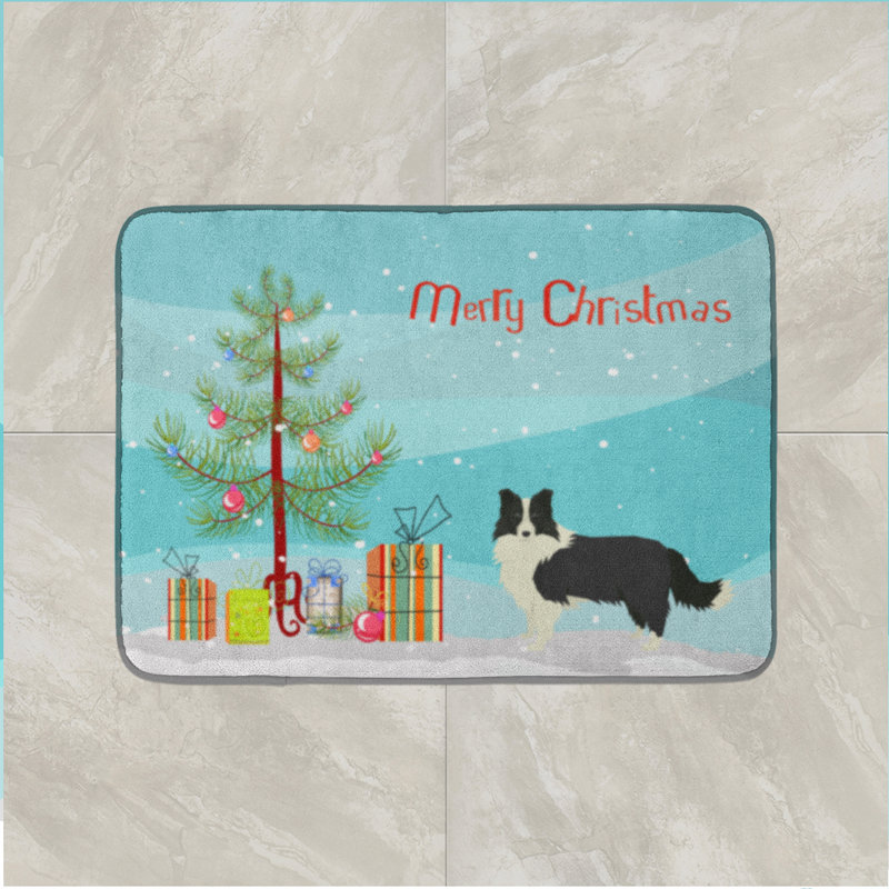 Tapis pour salle de bain chinois, Border collie