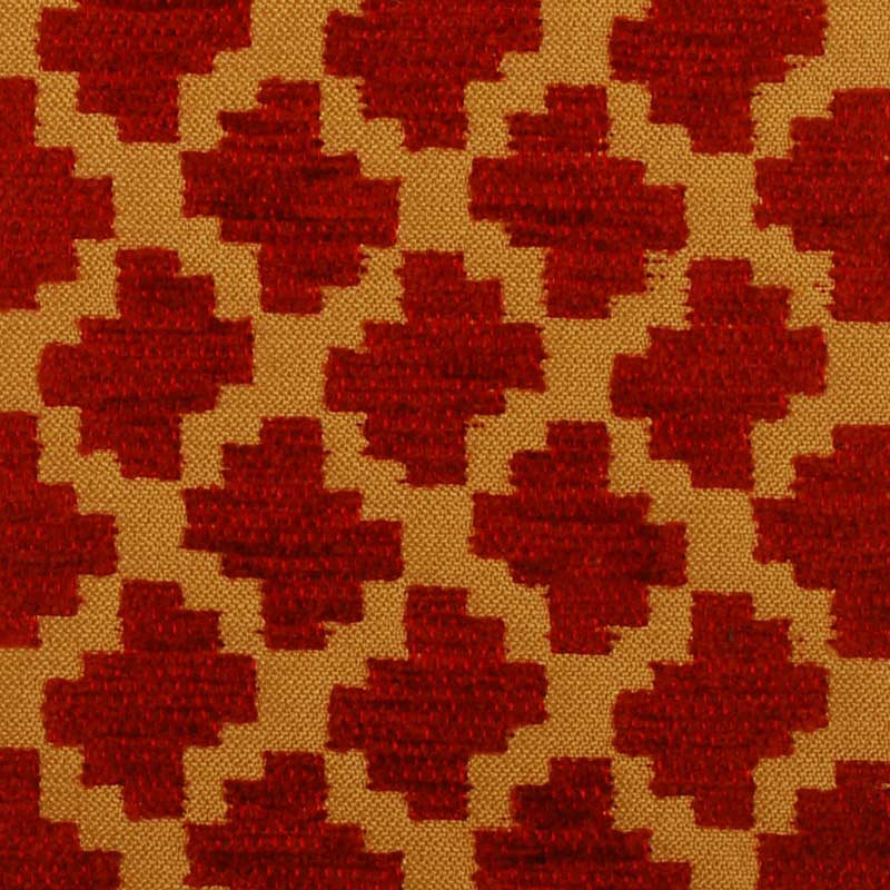Wainwright Traditional II Fabric, Gold / Red