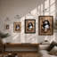 Puffin Breaks Through Modern - Framed Print-400325955-400325952