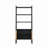 Rattan Cabinet Door Storage Bookshelf, Dual-Function Open Display Shelf With Closed Cabinet For Living Room, Entryway, And Bedroom