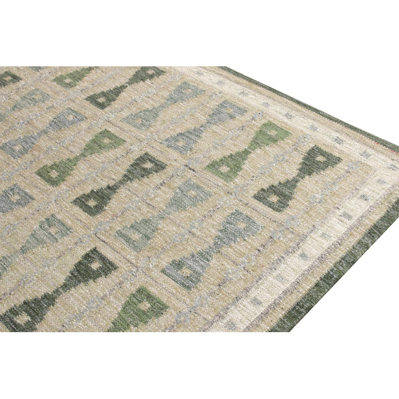 Scandinavian Wool Geometric Area Rug, Rectangle 14' x 20'